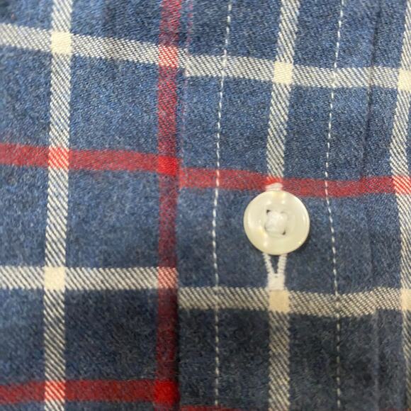 Frank & Eileen Eileen Button Down Navy‎ Blue Plaid Stripe XS - Picture 5 of 8